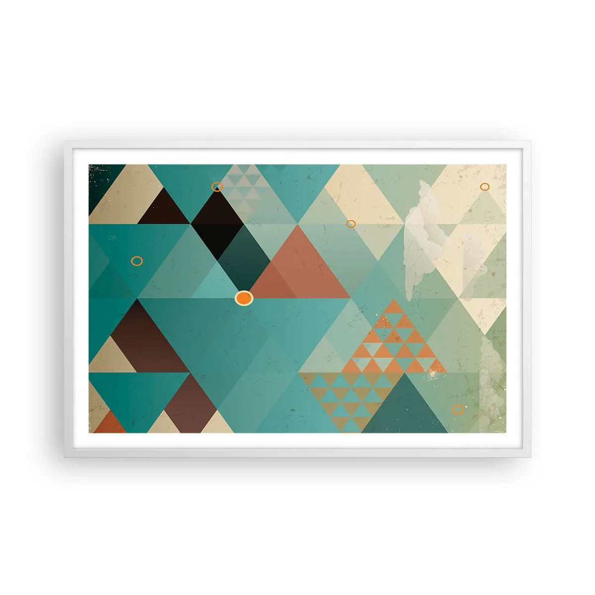 Plagát v bielom ráme - Jednota mnohosti, mnohosť jednoty - 91x61 cm