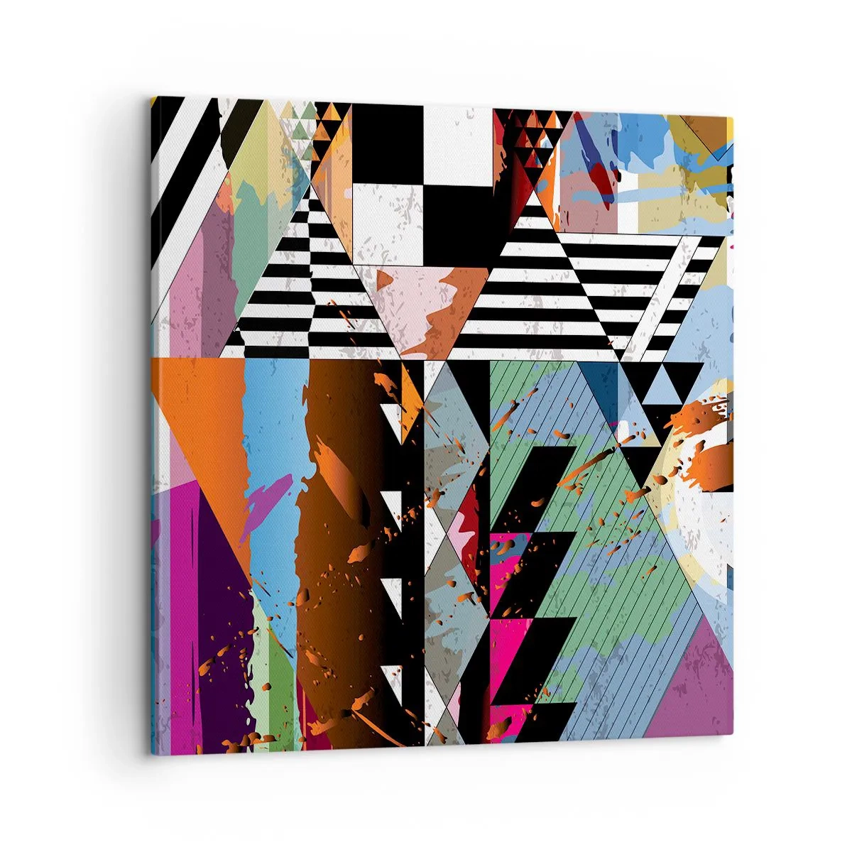 Obraz na plátne - Geometricky a organicky - 60x60 cm
