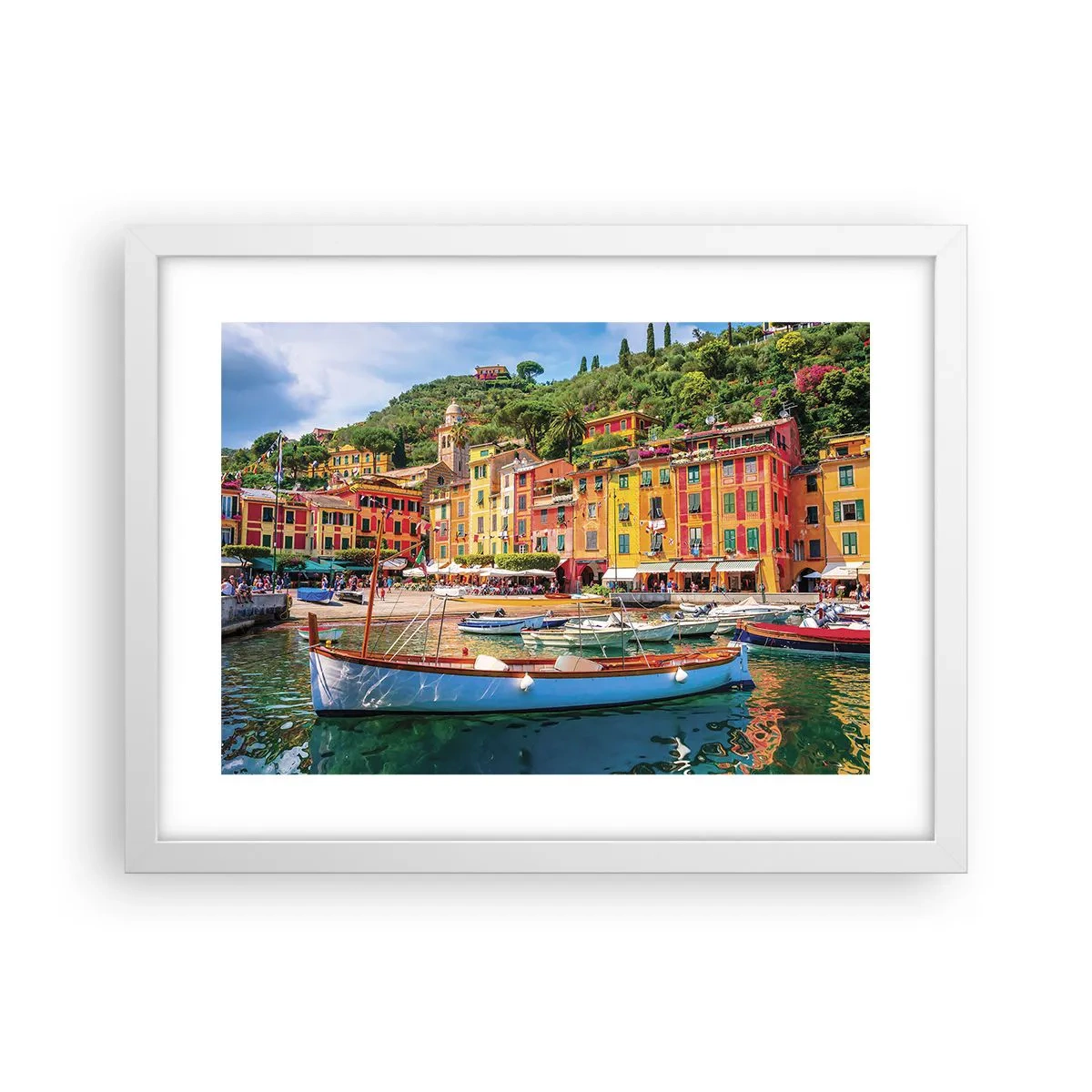 Plagát v bielom ráme - Talianske dopoludnie - 40x30 cm