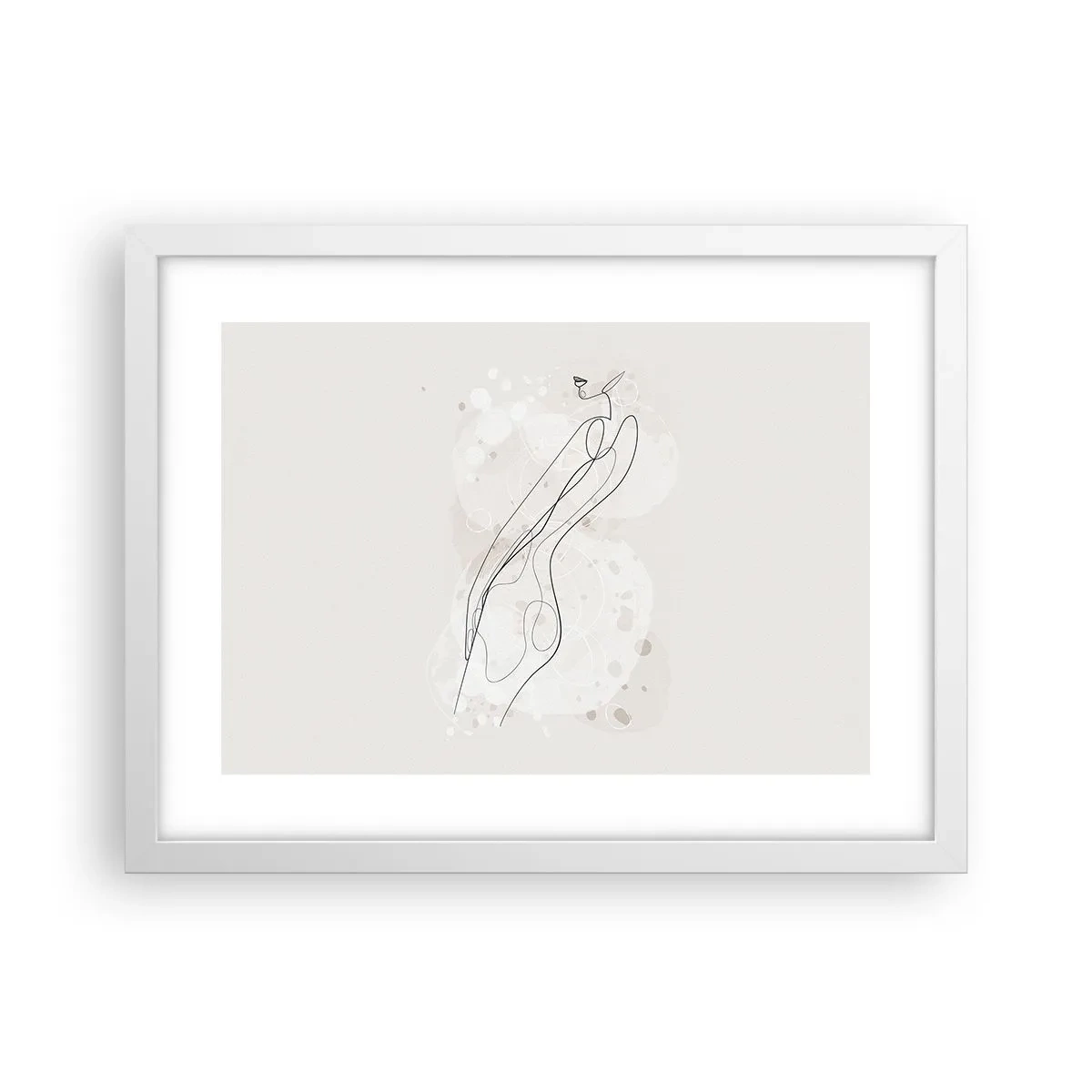 Plagát v bielom ráme - Zablúdiť pohľadom - 40x30 cm