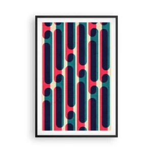 Plagát v čiernom ráme - Dovnútra a dopredu - 61x91 cm