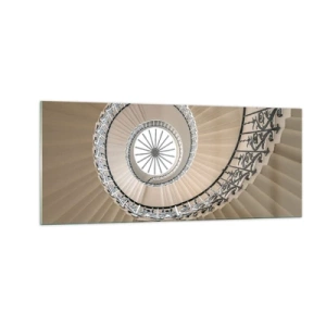 Obraz na skle - Vnútri mušle - 100x40 cm