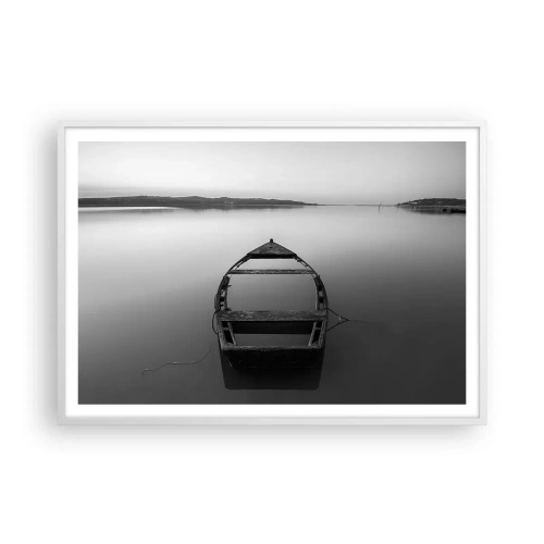 Plagát v bielom ráme - Túžba a melanchólia - 100x70 cm
