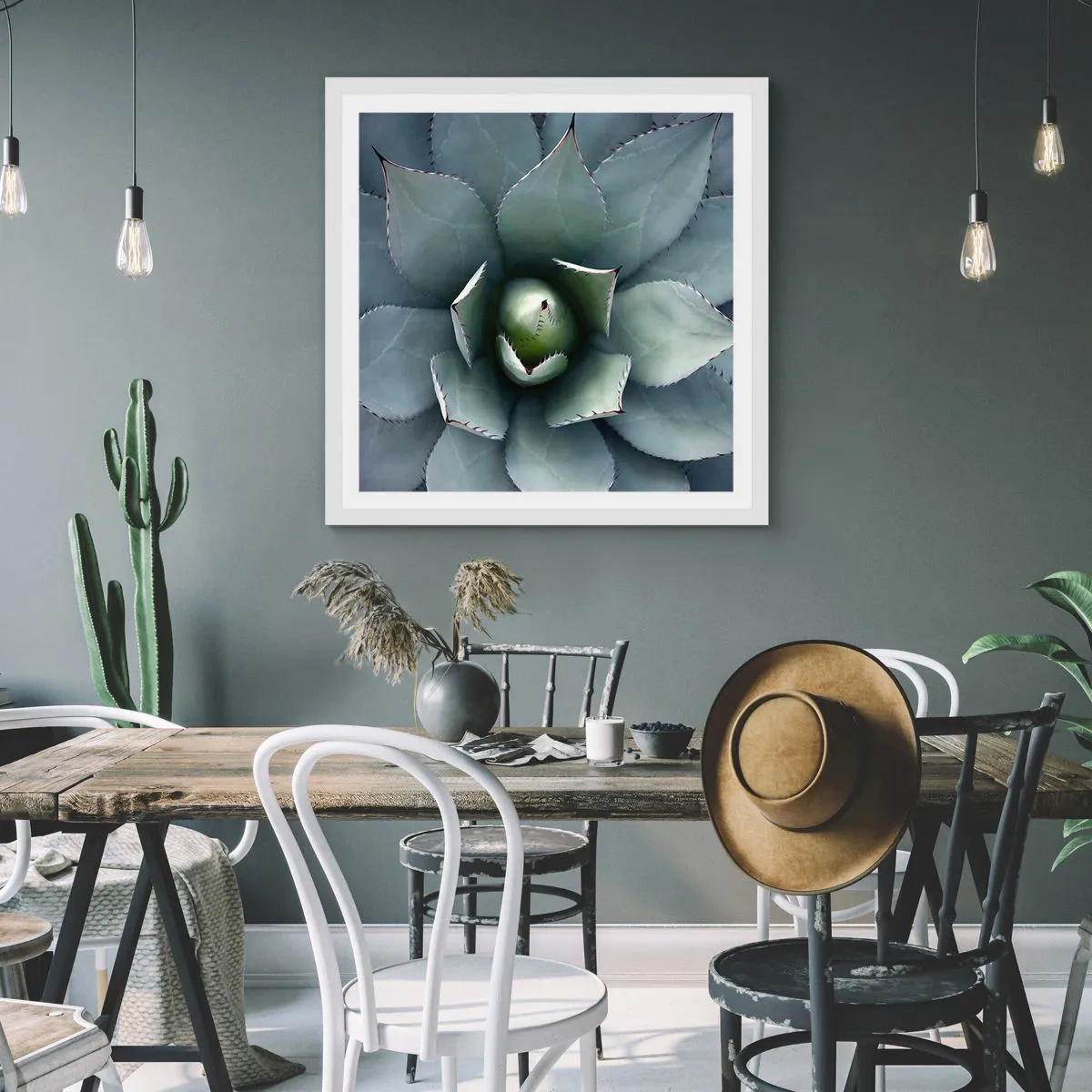 Plagát v bielom ráme - Zvádza a varuje - 40x40 cm