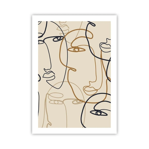 Plagát - Portrét znásobený - 50x70 cm