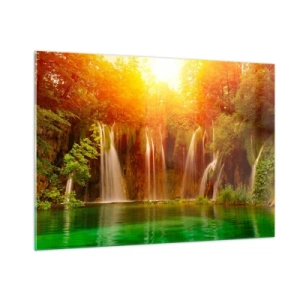 Obraz na skle - Na slnku a v tieni - 100x70 cm