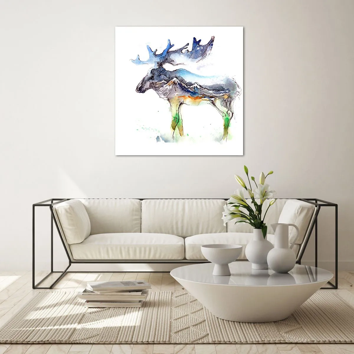 Obraz na skle - Hrdina zimného príbehu - 70x70 cm