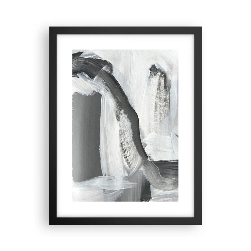 Plagát v čiernom ráme - Pevným pohybom - 30x40 cm
