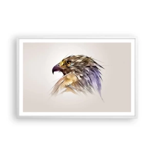 Plagát v bielom ráme - Portrét bojovníka - 91x61 cm