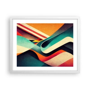 Plagát v bielom ráme - Intenzívna kompozícia - 50x40 cm
