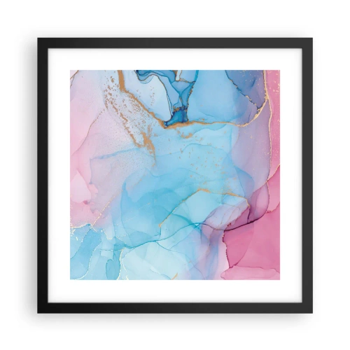 Plagát v čiernom ráme - Stretávanie a prelínanie - 40x40 cm
