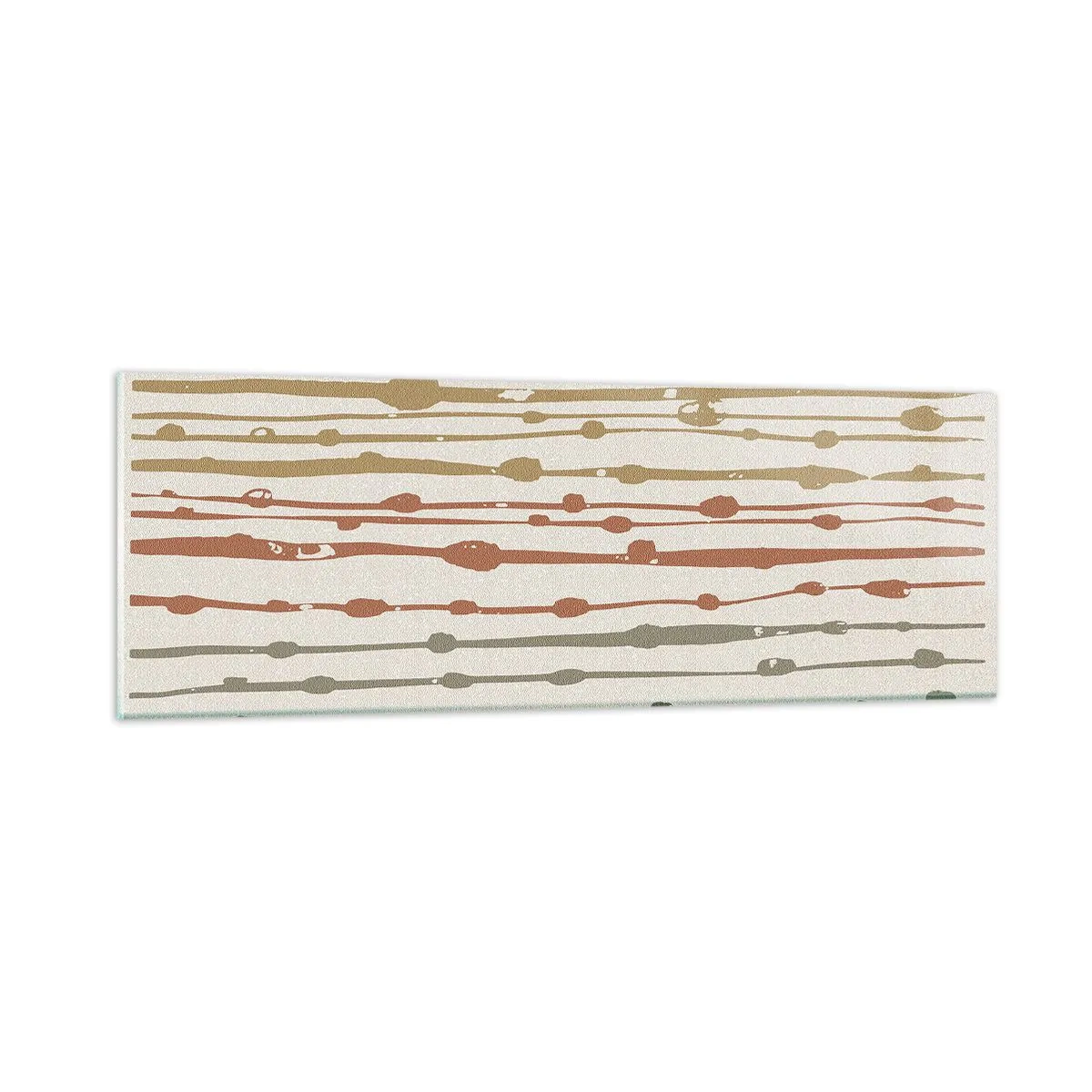 Obraz na skle - Hudobný záznam farieb - 90x30 cm