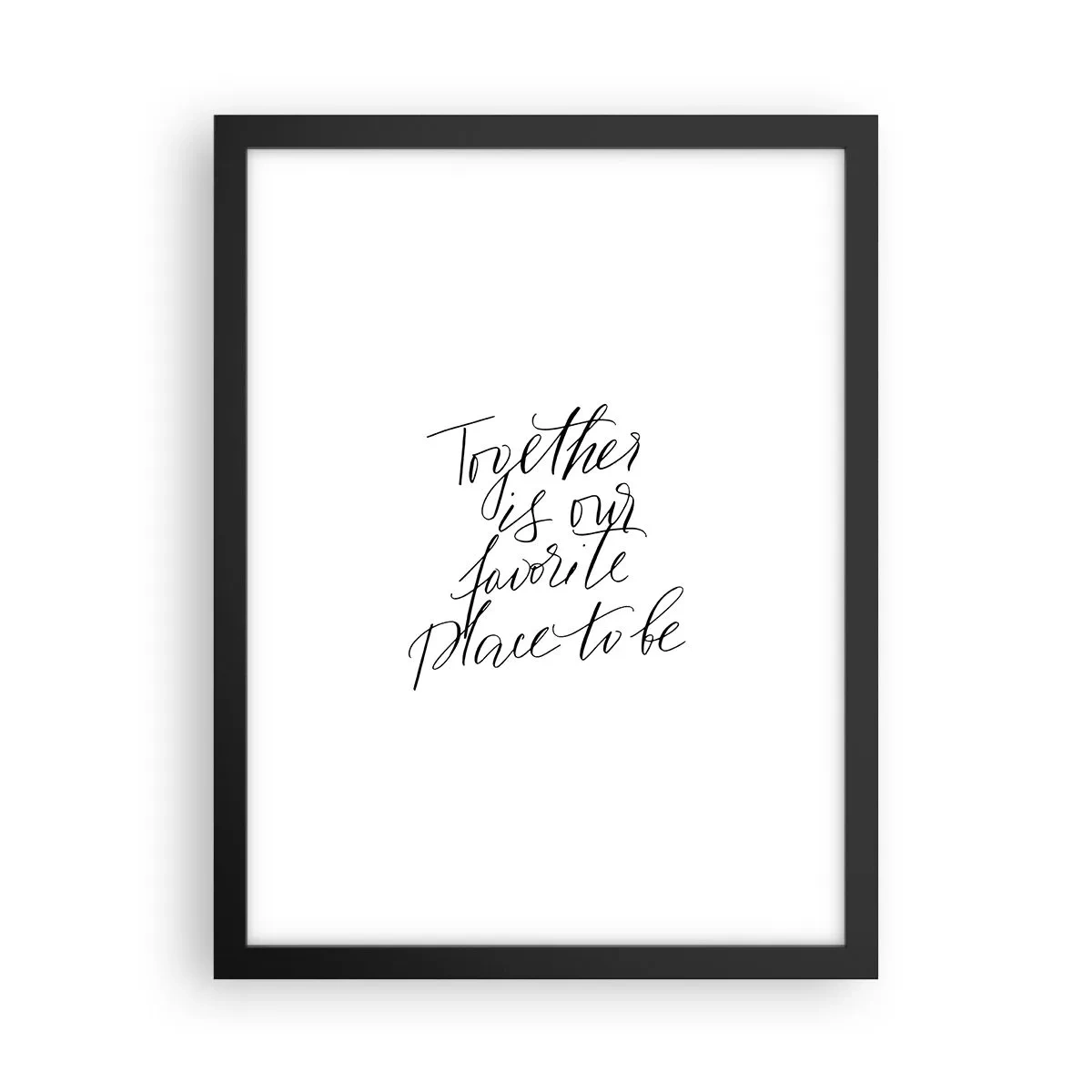 Plagát v čiernom ráme - Cítite to tiež? - 30x40 cm