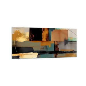 Obraz na skle - Abstrakcia – svetlo a tieň - 120x50 cm