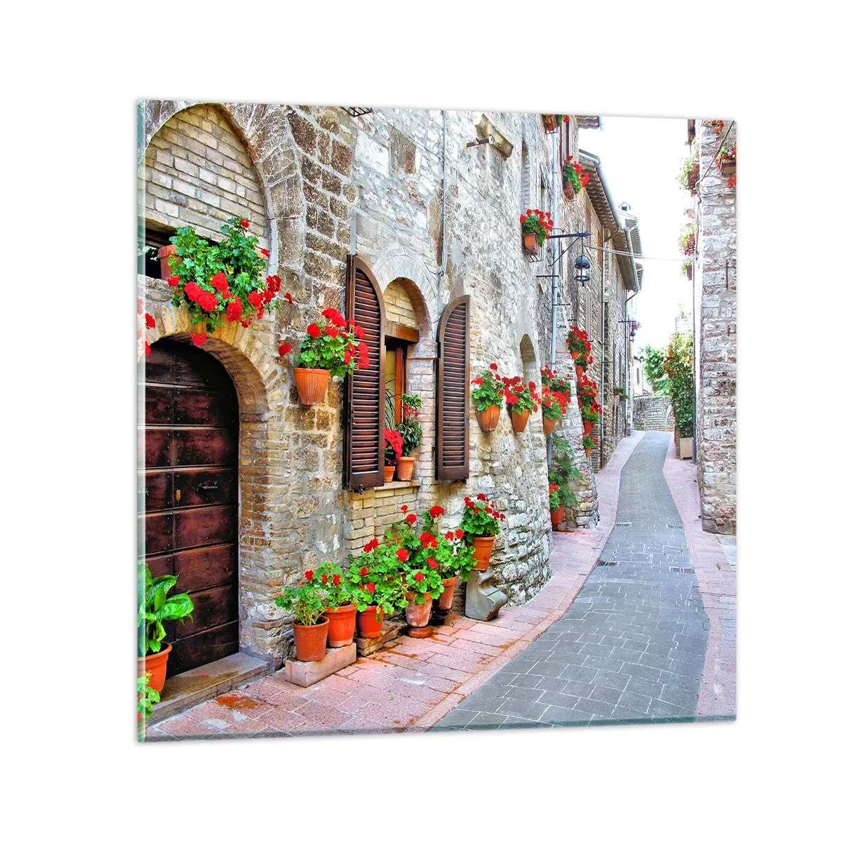 Obraz na skle - Talianska atmosféra - 50x50 cm