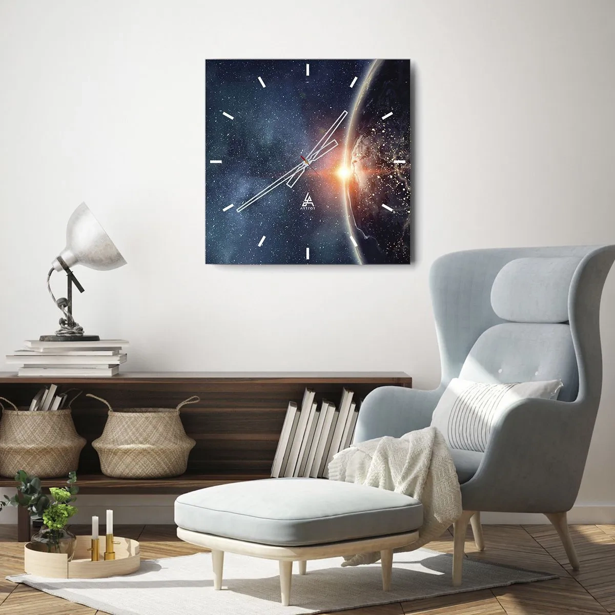 Nástenné hodiny - V novej perspektíve - 40x40 cm