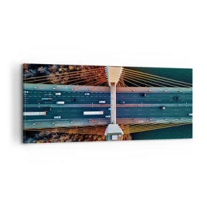 Obraz na plátne - Za vodami, za lesmi - 100x40 cm