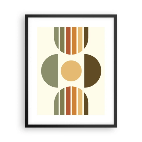 Plagát v čiernom ráme - Vo farbách zeme - 40x50 cm