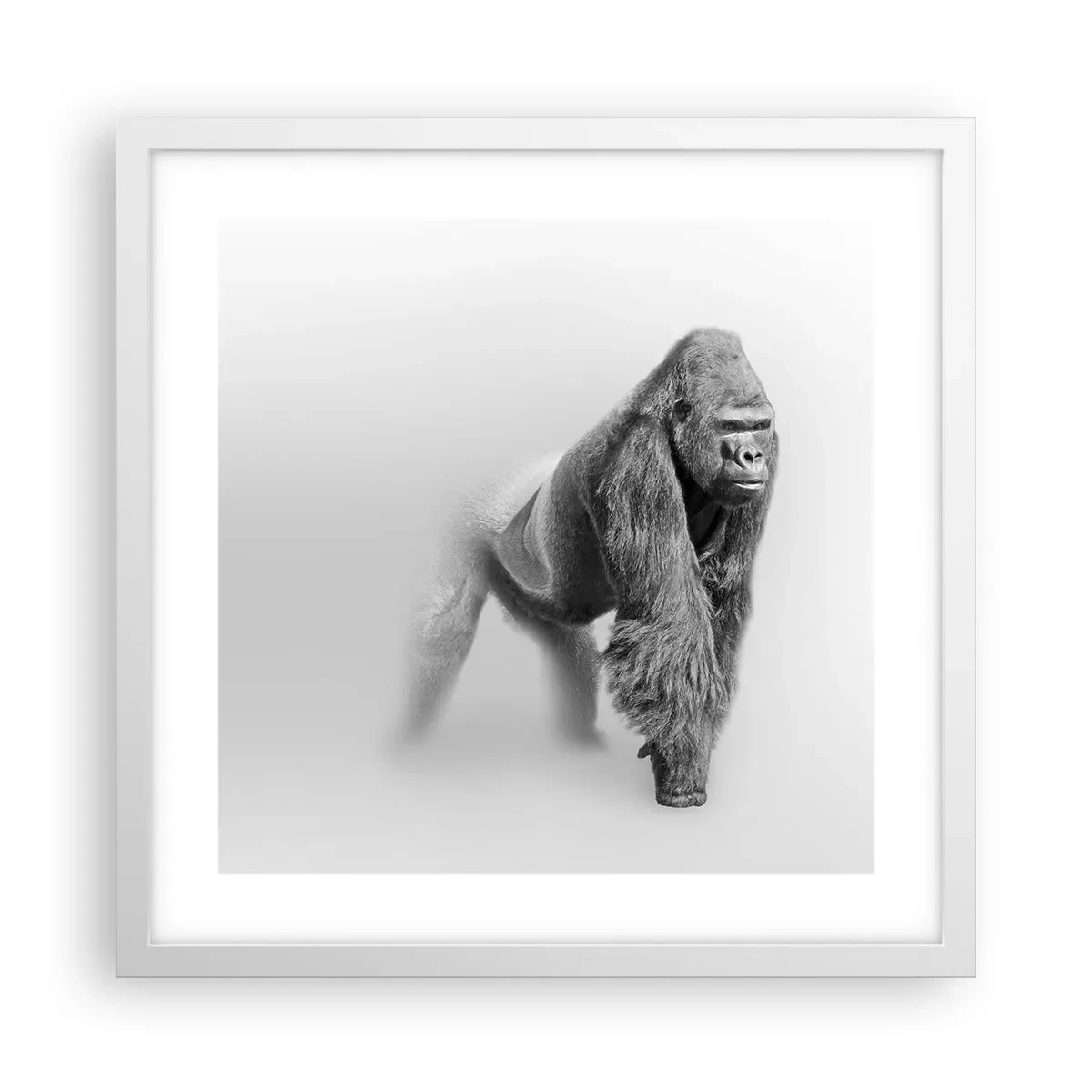 Plagát v bielom ráme - Istý si svojou silou - 40x40 cm