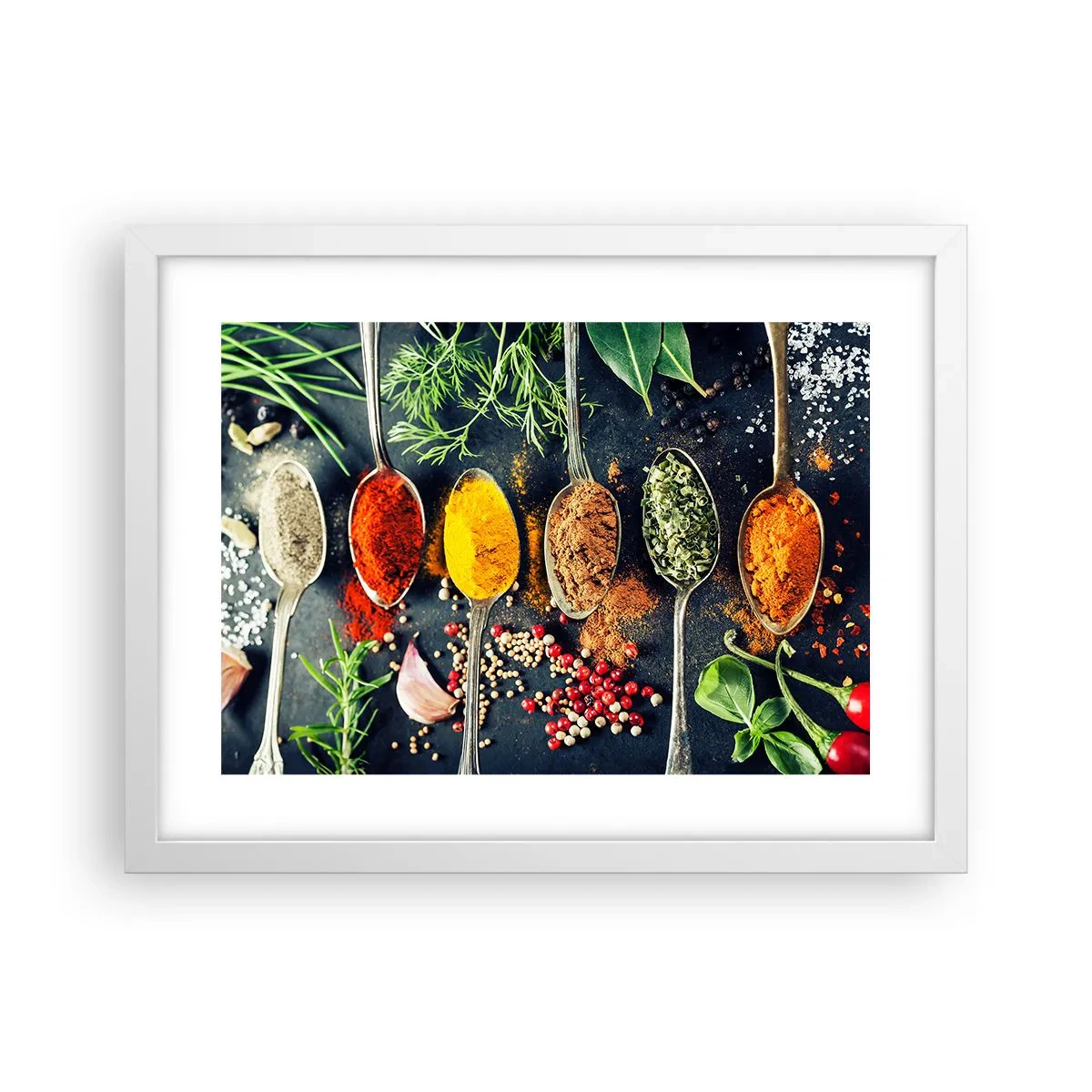 Plagát v bielom ráme - Kulinárska mágia - 40x30 cm