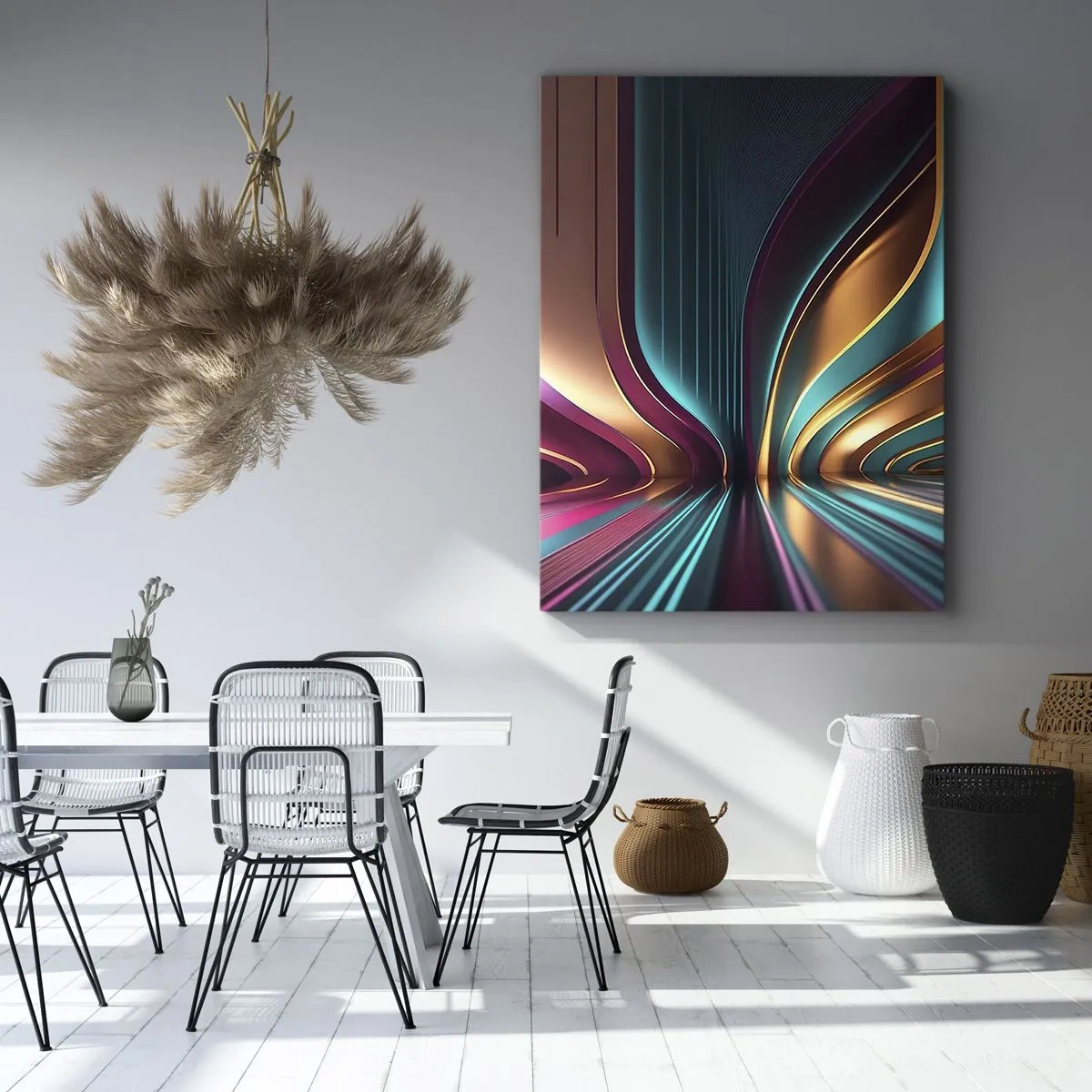 Obraz na plátne - Architektúra svetla - 50x70 cm