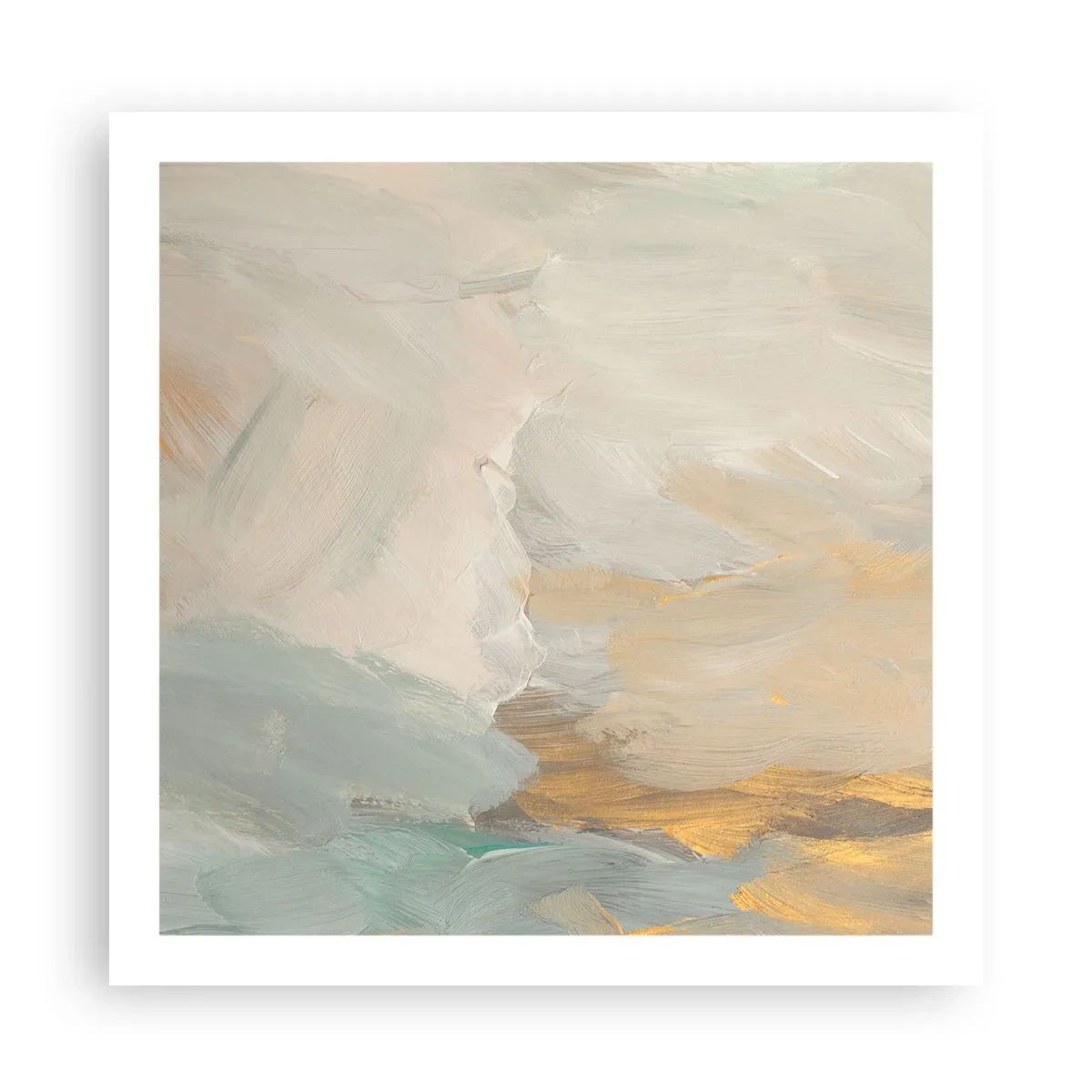 Plagát - Abstrakcia – krajina nehy - 60x60 cm