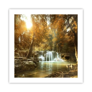 Plagát - Parkový vodopád - 50x50 cm
