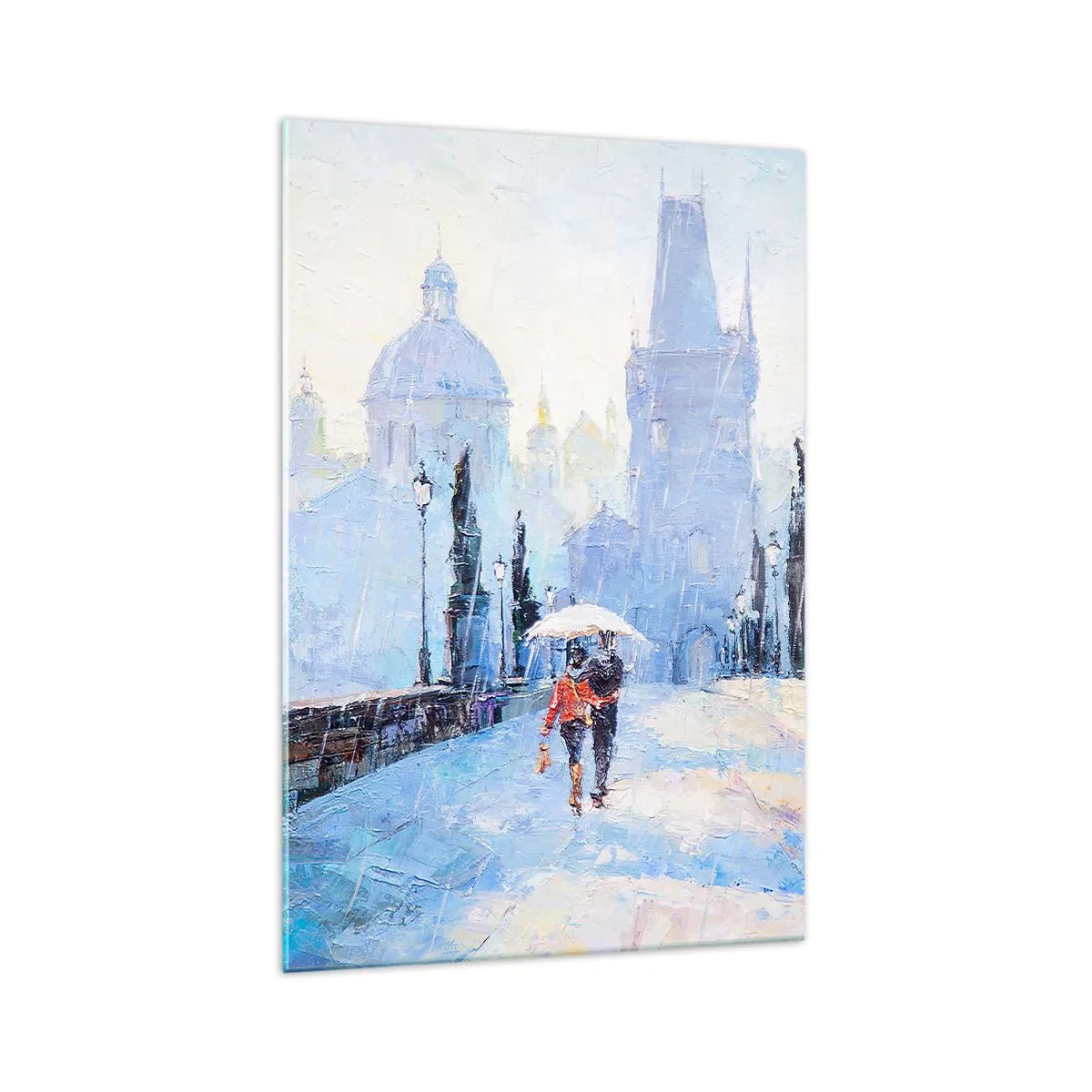 Obraz na skle - Nás musel očariť dážď - 70x100 cm