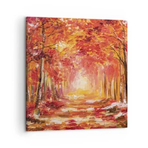 Obraz na plátne - Medený les - 50x50 cm