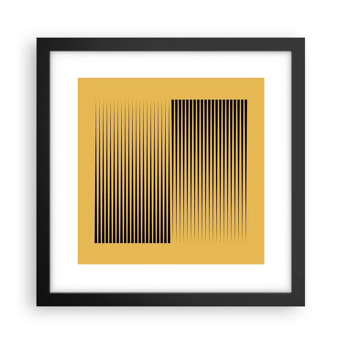 Plagát v čiernom ráme - Štvorec protikladov - 30x30 cm