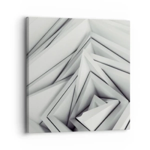 Obraz na plátne - Symfónia ostrých uhlov - 30x30 cm