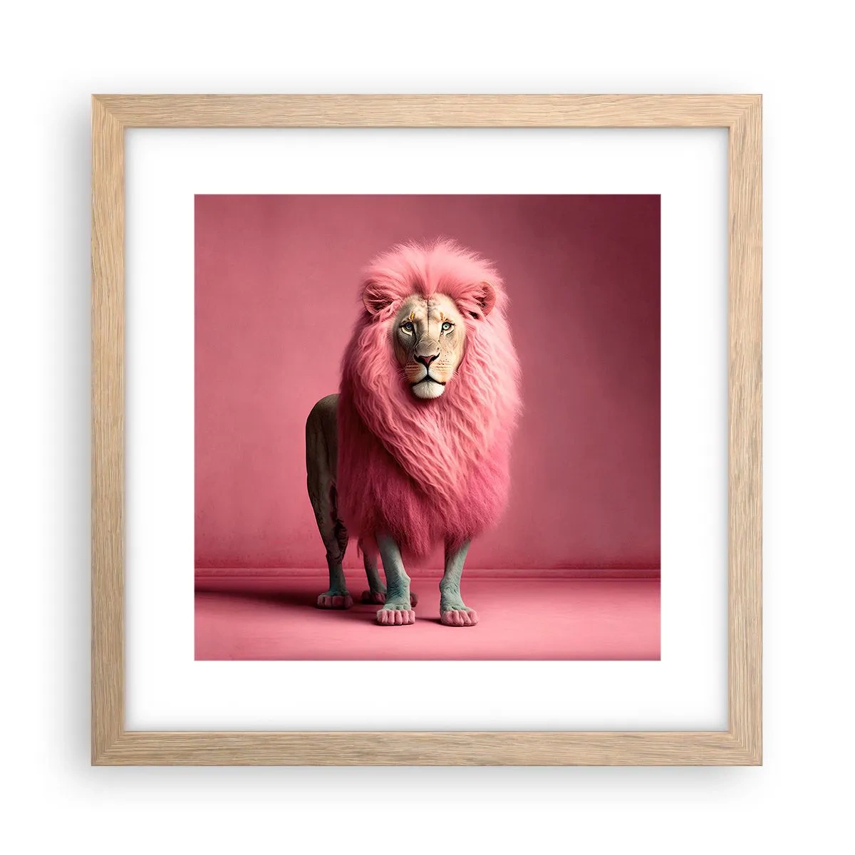 Plagát v ráme zo svetlého duba - A už sa nebojíš - 30x30 cm