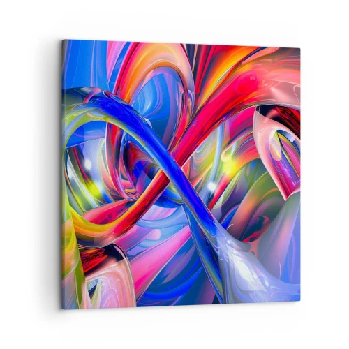 Obraz na plátne - Tanec farieb - 50x50 cm