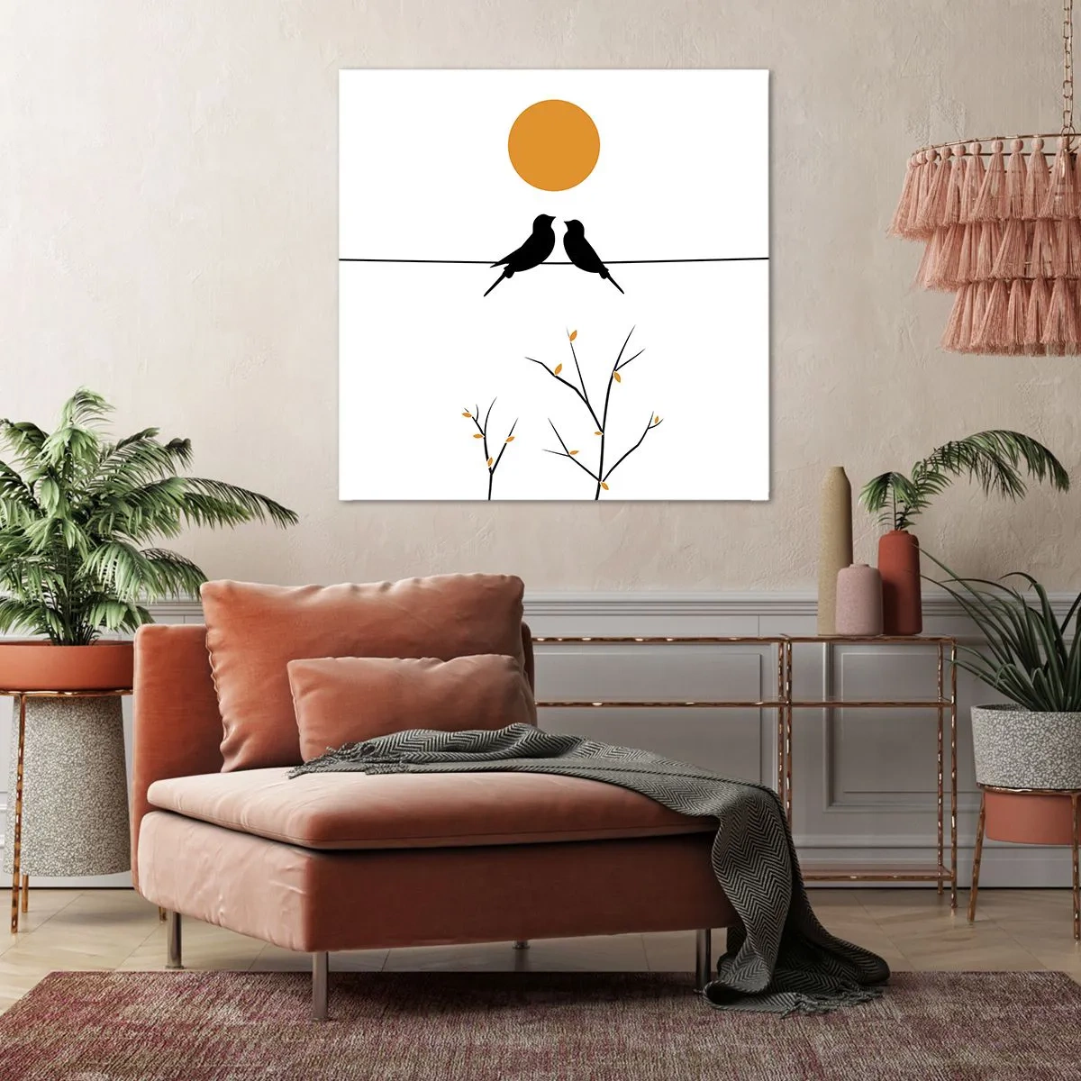 Obraz na plátne - Slávičí večer - 30x30 cm