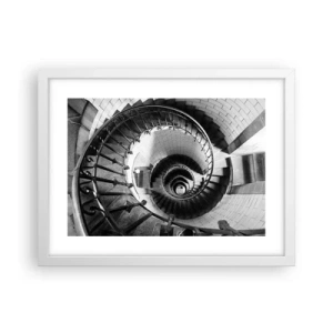 Plagát v bielom ráme - Len vyššie a vyššie - 40x30 cm