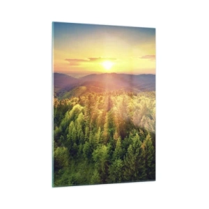 Obraz na skle - Vrcholky a vrcholy - 50x70 cm