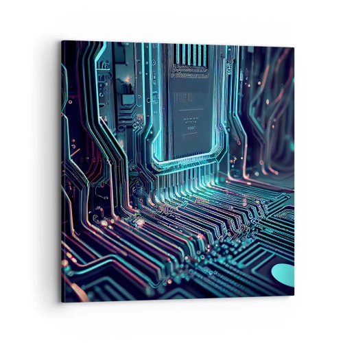 Obraz na plátne - Len tak premýšľam… - 70x70 cm