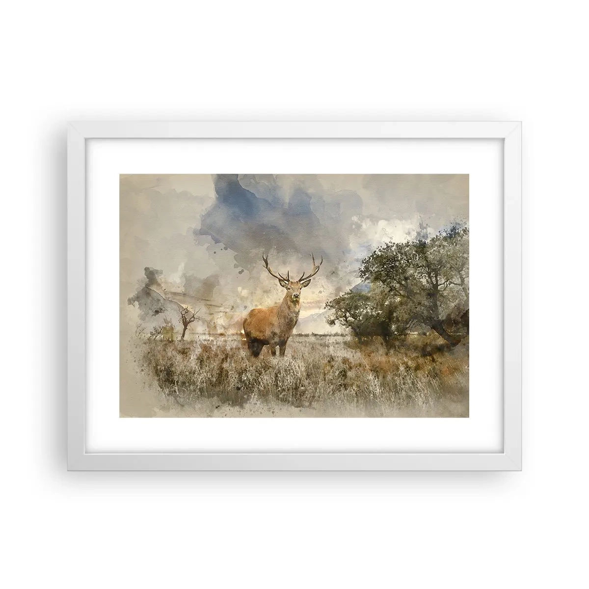 Plagát v bielom ráme - Dôstojnosť - sila - majestátnosť - 40x30 cm