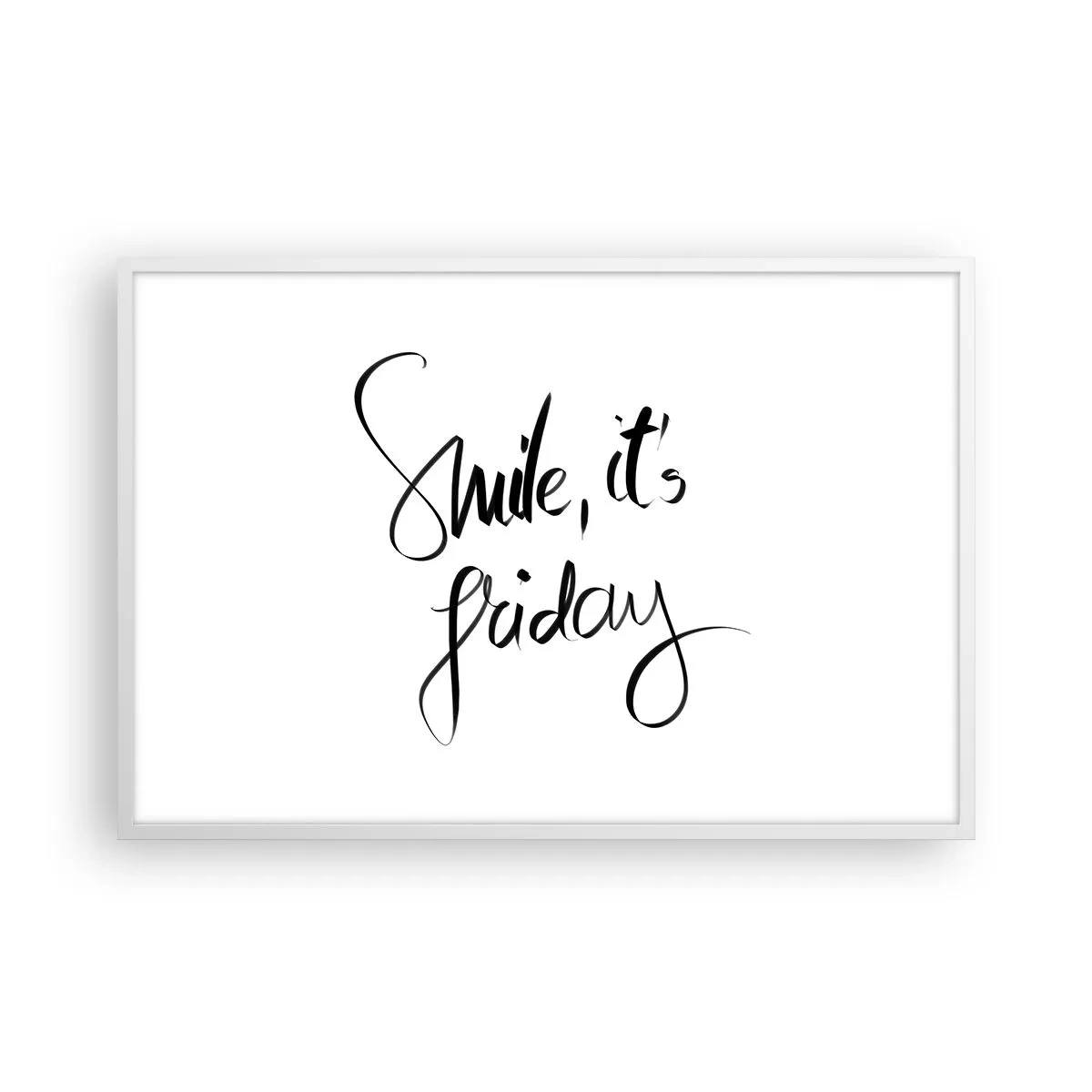 Plagát v bielom ráme - Naozajstná radosť - 91x61 cm