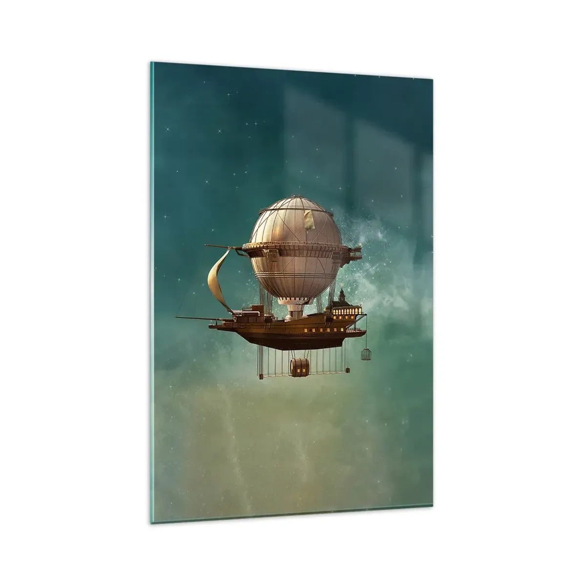 Obraz na skle - Julius Verne pozdravuje - 80x120 cm