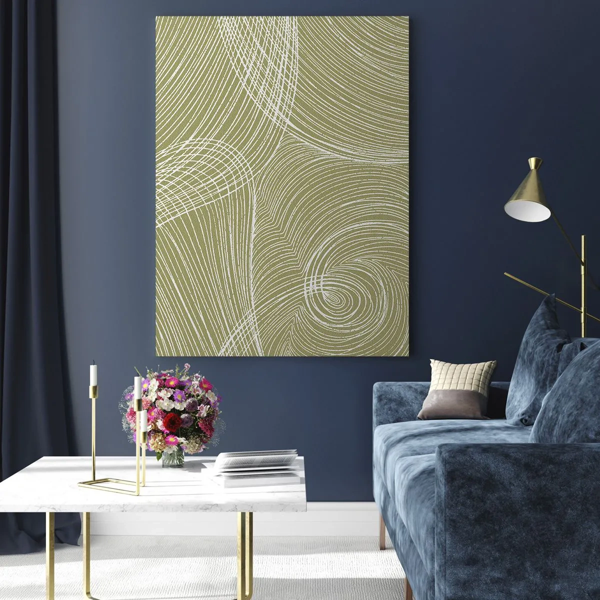 Obraz na skle - Majstrovská abstrakcia v bielej - 80x120 cm