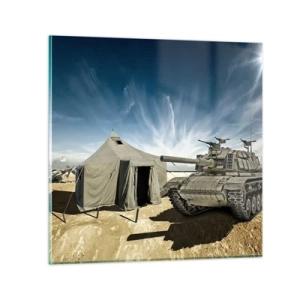 Obraz na skle - Militantný sen - 60x60 cm