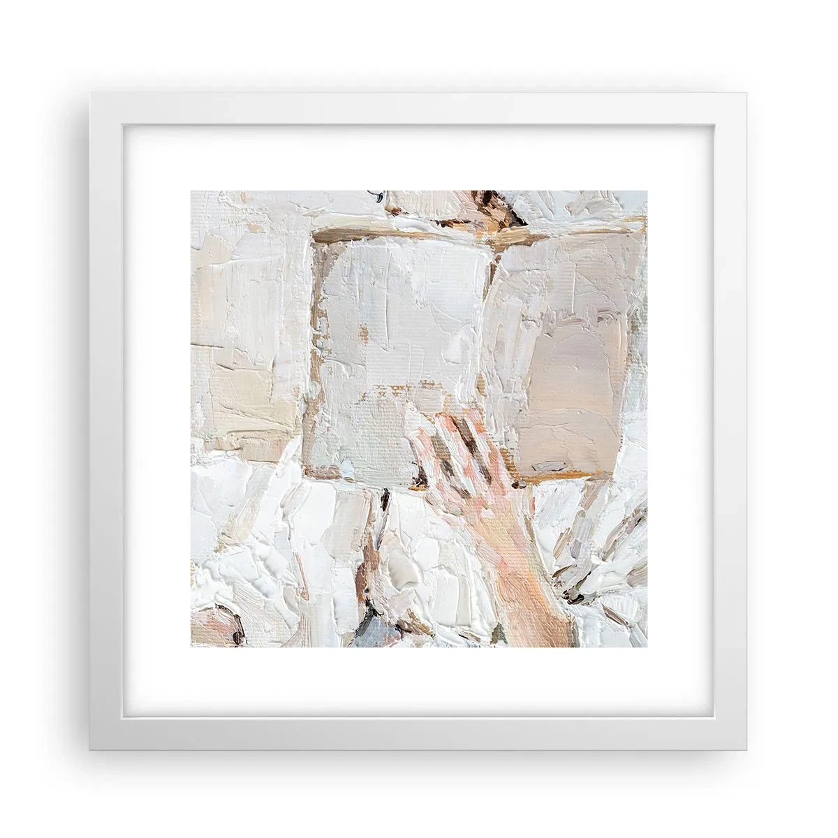 Plagát v bielom ráme - V inom svete - 30x30 cm