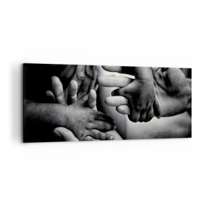 Obraz na plátne - Byť človekom - 120x50 cm