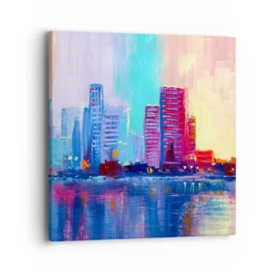 Obraz na plátne - Vykúpané vo farbách - 40x40 cm