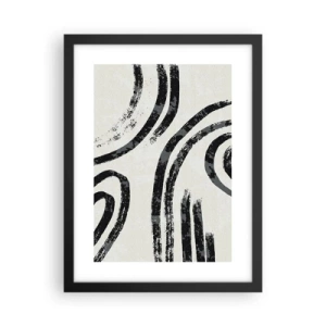 Plagát v čiernom ráme - Napoly zastavený - 30x40 cm