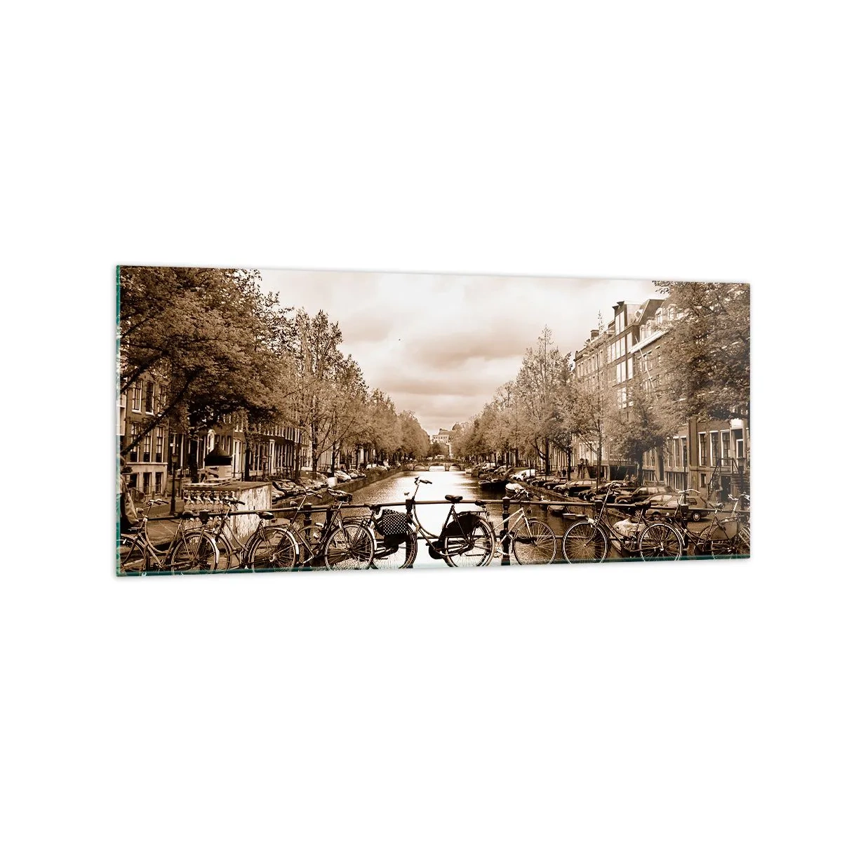 Obraz na skle - Holandská atmosféra - 120x50 cm