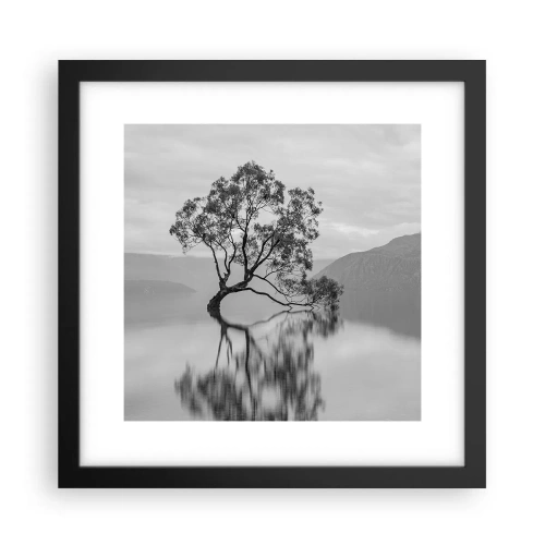 Plagát v čiernom ráme - Existuje taká krajina - 30x30 cm