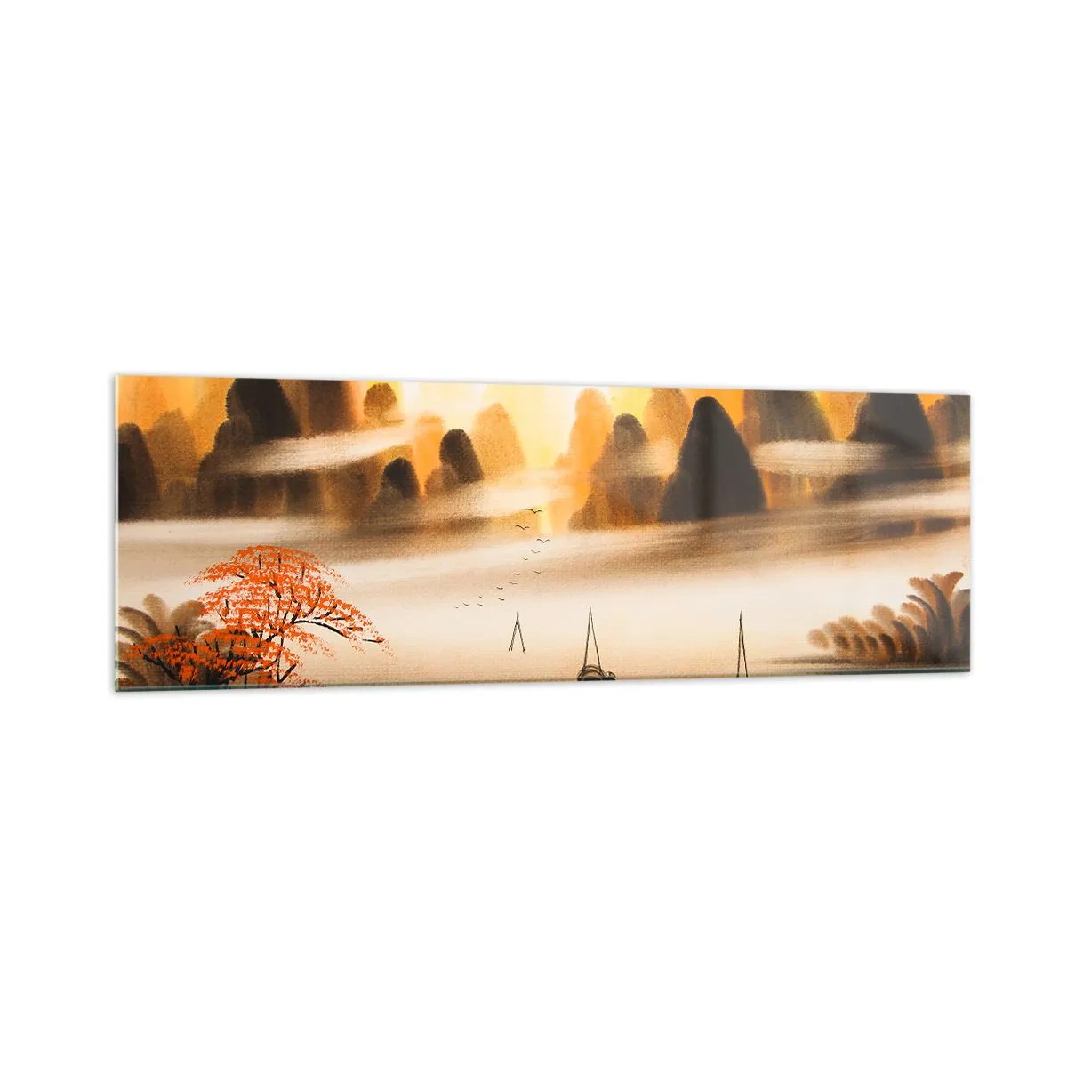 Obraz na skle - Ďalej ako na Ďalekom východe - 160x50 cm