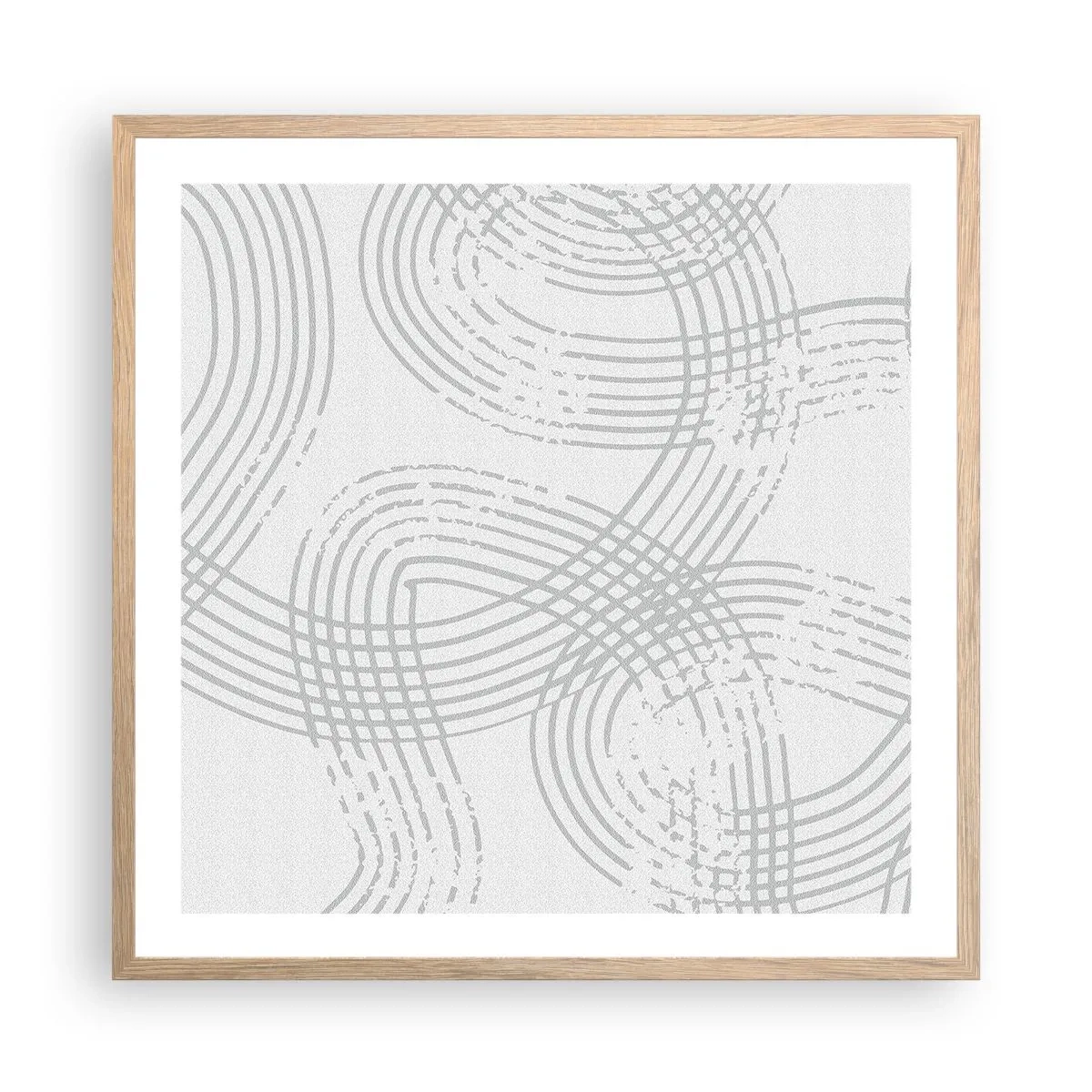 Plagát v ráme zo svetlého duba - Jednoduché východisko neexistuje - 60x60 cm